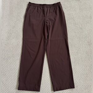 Lululemon Straight-Leg Mid-Rise Pant Luxtreme Regular Women’s Large Brown